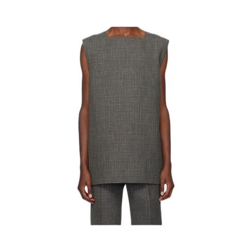 Square Collar Vest