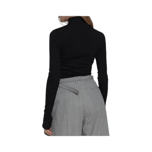 Roll Neck Knitted T-Shirt