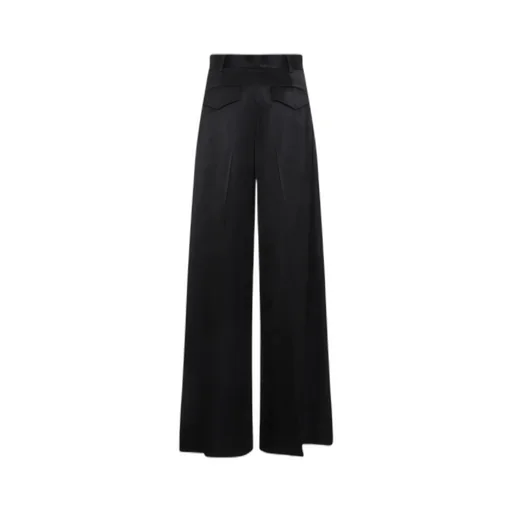 Pleated Satin Trousers