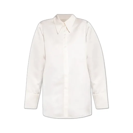 Straight Hem Oversized Shirt