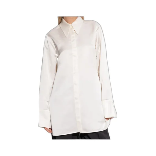 Straight Hem Oversized Shirt