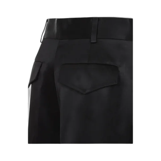 Pleated Satin Trousers