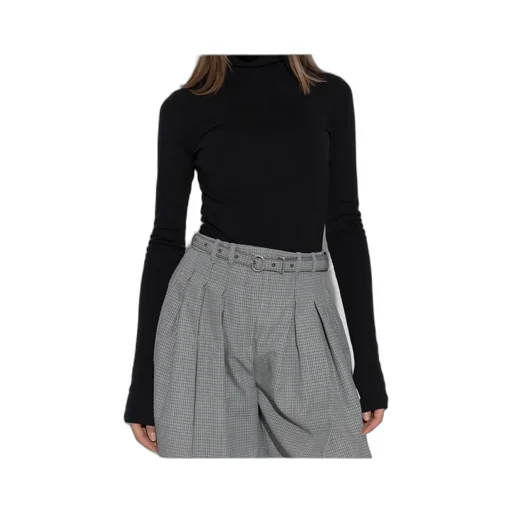 Roll Neck Knitted T-Shirt