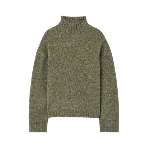 High-Neck Ribbed Jumper