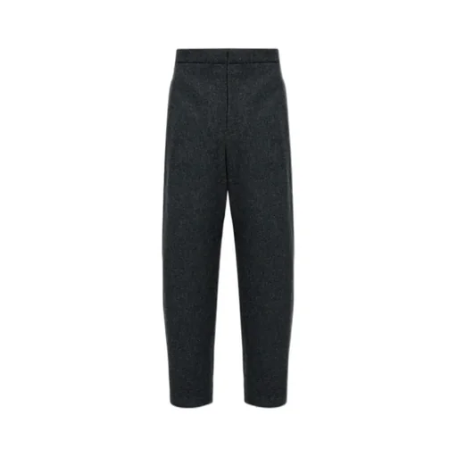 Tapered Leg Cropped Trousers