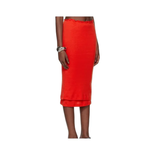 Elastic Waist Knitted Skirt