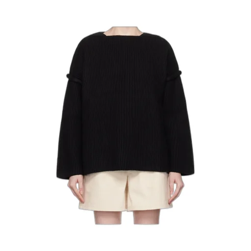 Drop Shoulder Crew-Neck Jumper