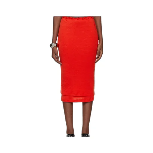 Elastic Waist Knitted Skirt
