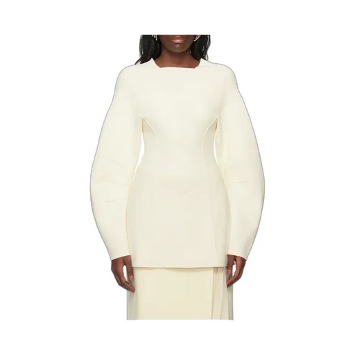 Piped Balloon Sleeved Jumper