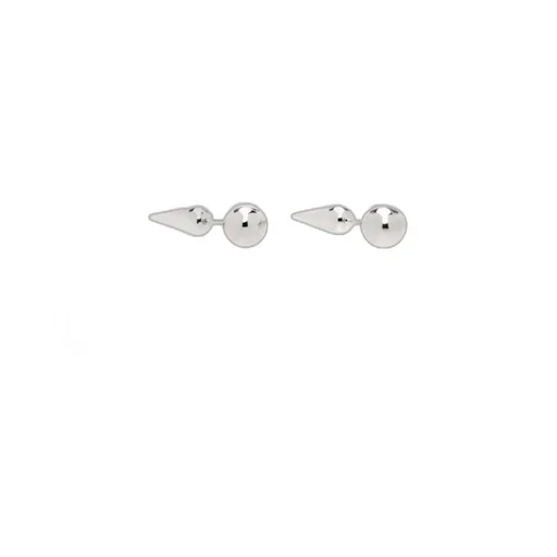 Spike-Stud Post-Back Earrings