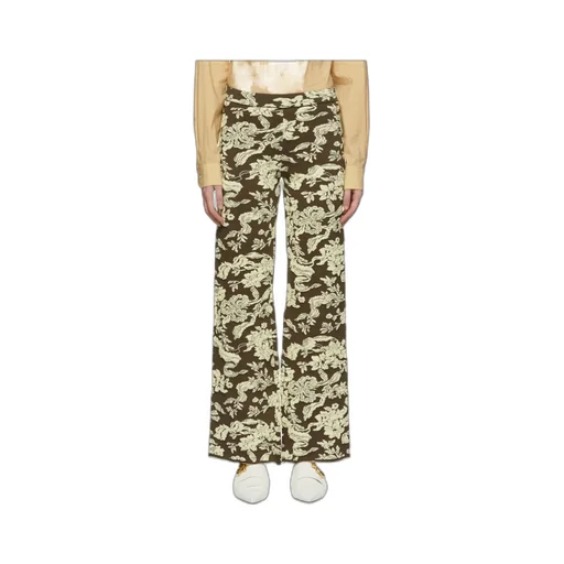 Printed Straight Casual Pants