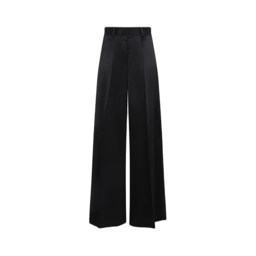 Pleated Satin Trousers