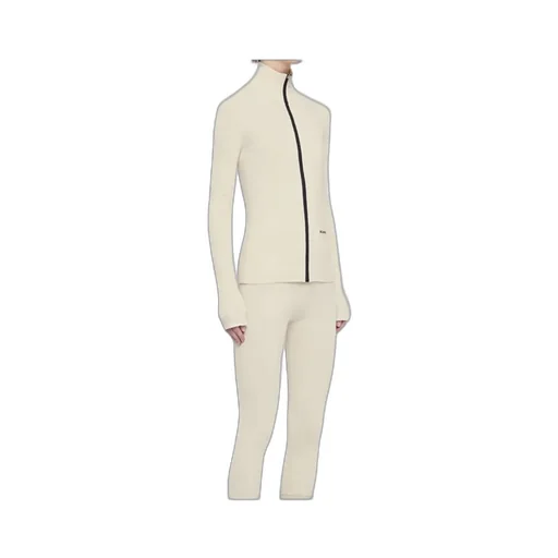 Zip-Up Ribbed-Knit Cardigan