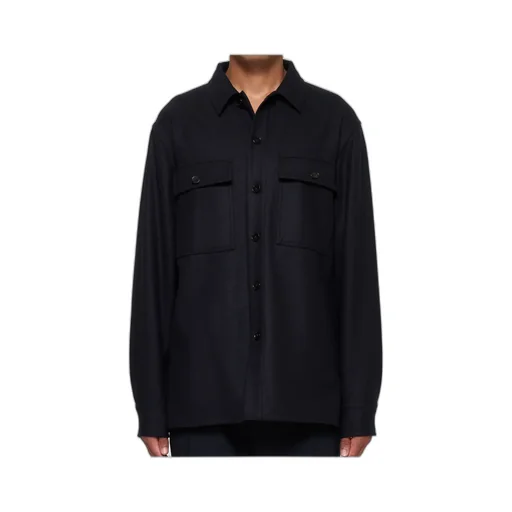 Buttoned Flannel Shirt