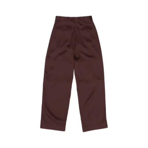 Side Slits Twill Trousers