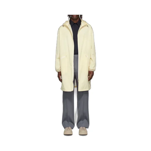 Hood Elastic Drawcord Parka Coat