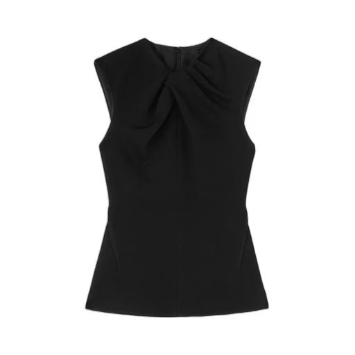 Draped Neck Sleeveless Top