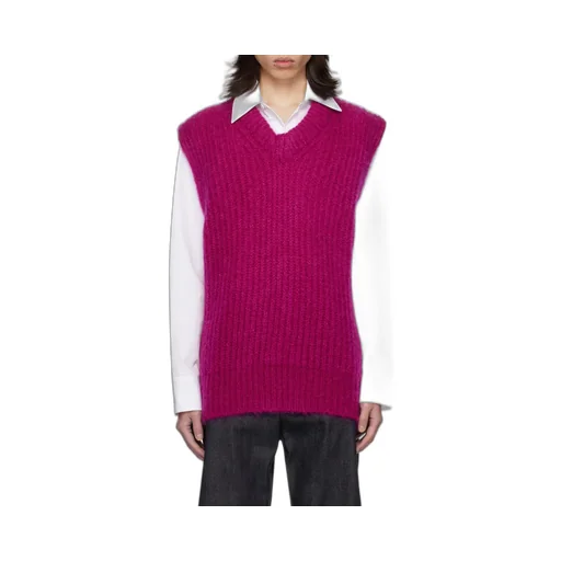 V-Neck Sleeveless Knitted Sweater