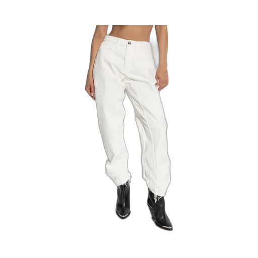 Logo Patch Straight-Leg Trousers