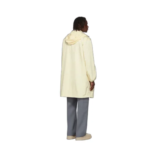 Hood Elastic Drawcord Parka Coat