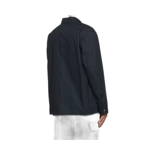 Zip-Up Cotton Shirt Jacket