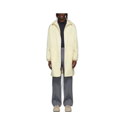 Hood Elastic Drawcord Parka Coat