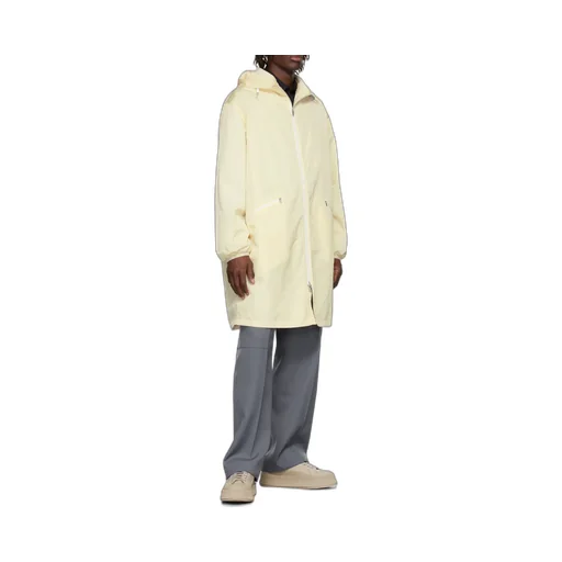 Hood Elastic Drawcord Parka Coat