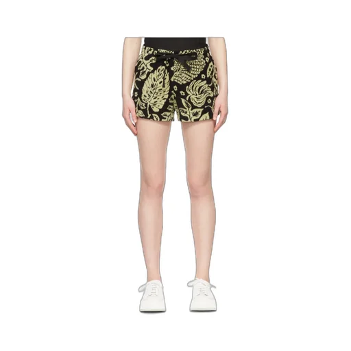 Pattern Printed Cotton Shorts