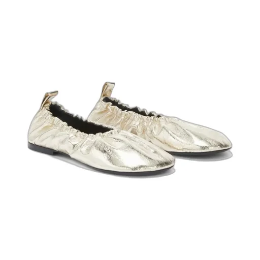 Exaggerated Round Toe Ballerinas