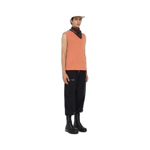 Ribbed Knitted Vest