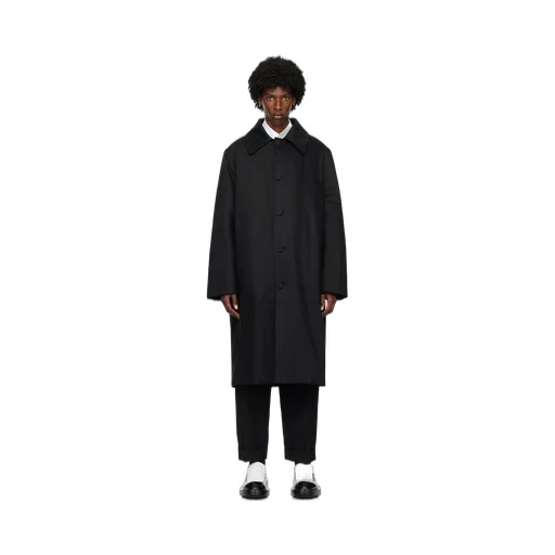 Lapel Button-Down Coat