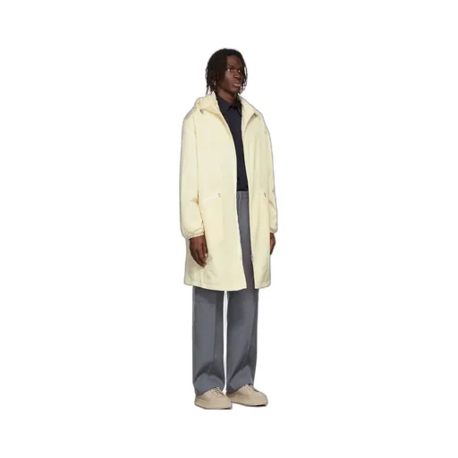 Hood Elastic Drawcord Parka Coat