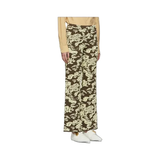Printed Straight Casual Pants