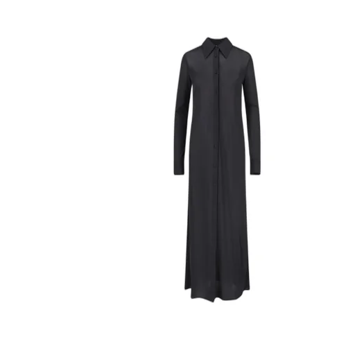 Button Up Maxi Chemisier Dress