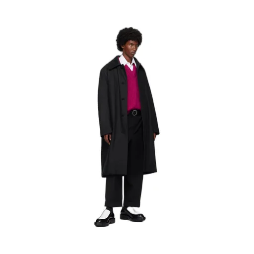 Lapel Button-Down Coat
