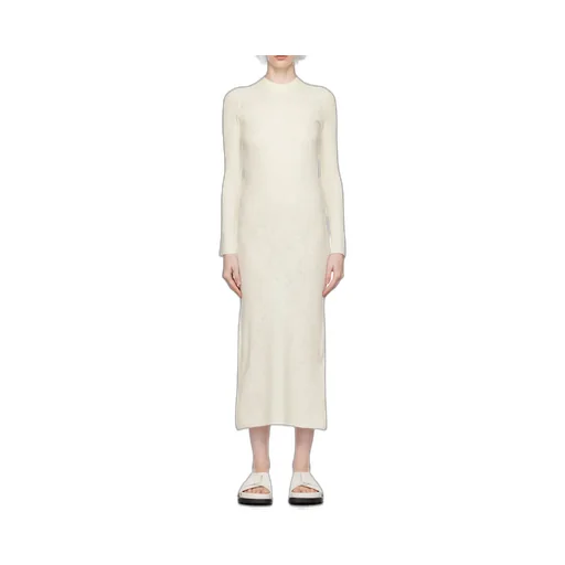 Crewneck Knitted Maxi Dress