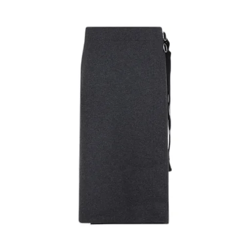 Wrap-Designed A-Line Midi Skirt