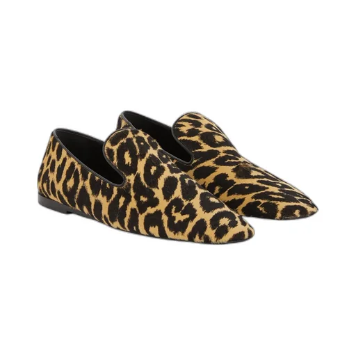 Leopard Printed Flat Loafers