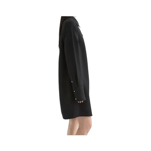 Wool Gabardine Polo Dress