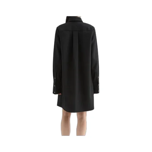 Wool Gabardine Polo Dress
