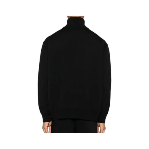 Zip-Up Wool Cardigan