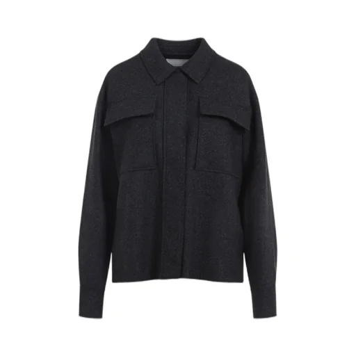 Pocket Detailed Straight Hem Shirt