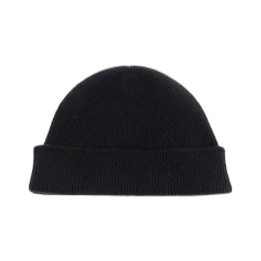 Ribbed Logo Beanie Hat