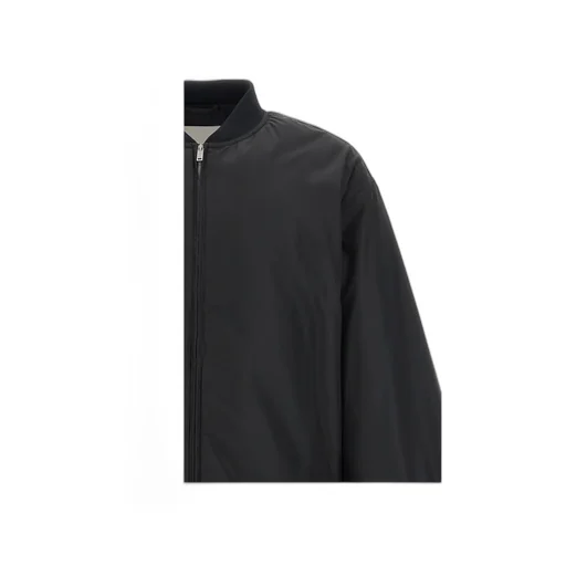 Zip-Up Drawstring-Hem Bomber Jacket