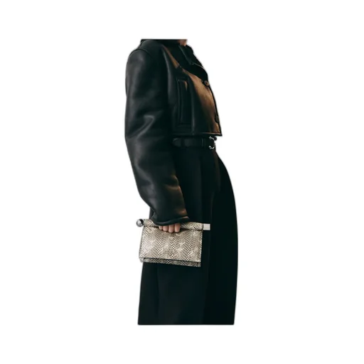 La Petite Pochette Snake Print Clutch