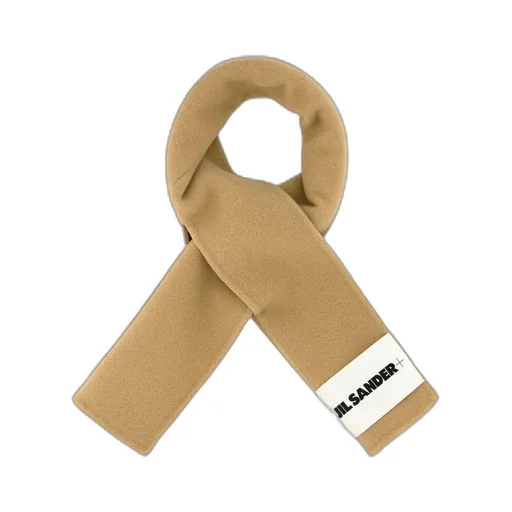 Logo-Patch Knitted Scarf