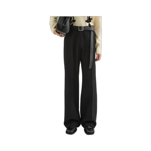 Wool Gabardine Tailored Trousers