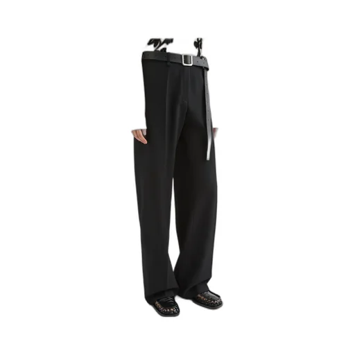 Wool Gabardine Tailored Trousers