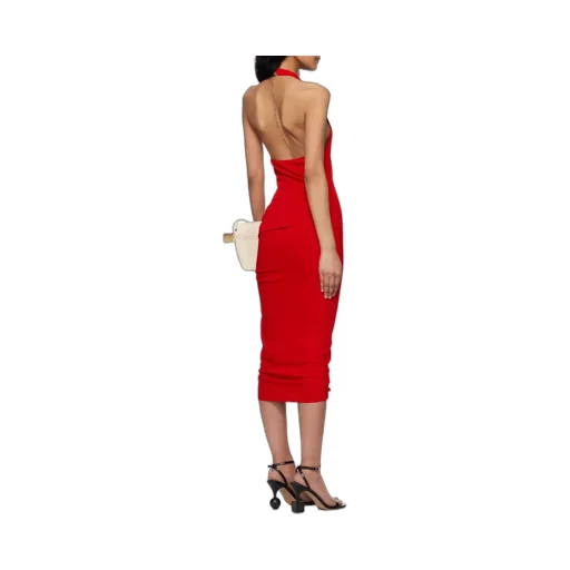 Halter V-Neck Dress