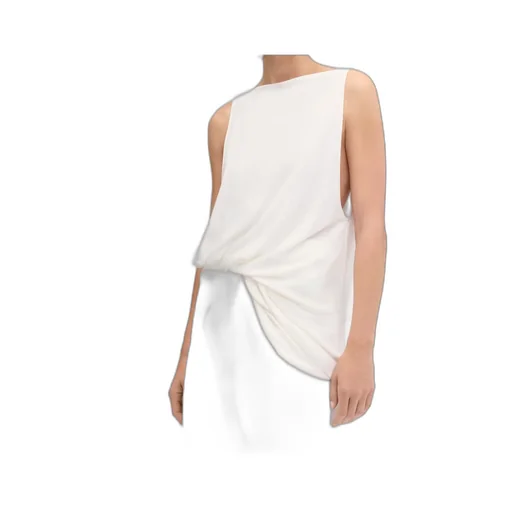 Twist Detailed Asymmetric Tank Top